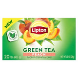Lipton Peach Green Tea Bags – Daily Wellness Ritual for Mindful Mornings, 75mg Flavonoids Per Cup