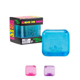 Schylling NeeDoh Nice Ice Baby - Impulse Gift Pick for Stress Relief Seekers, Trendy Translucent Mini Squish Cube