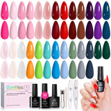 Beetles 36-Color Gel Polish Kit – At-Home Spa Night Essential for Wind-Down Evenings with UV/LED Curing and Gentle Removal