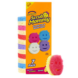 Scrub Mommy Scratch-Free Scrubbers – Temperature-Control Formula Safe on Premium Cookware, 7-Pack