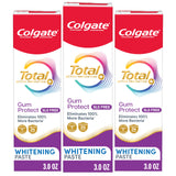 Colgate Total Gum Protect Whitening – Travel-Safe, SLS-Free Toothpaste for Whole Family Oral Health