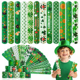 Childom St. Patrick's Day Slap Bracelet 36 Pack – Outdoor Festival Party Favor for Community Booth