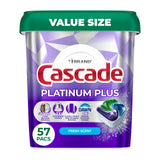 Cascade Platinum Plus Dishwasher Pods for Entertainers and Hosts, Powers Through Post-Party Grease
