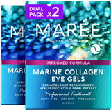 MAREE Brightening Eye Patches – Effortless One-Step Eye Care for a Clutter-Free Counter, Marine Collagen Blend