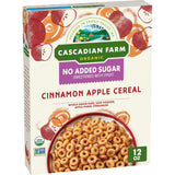 Cascadian Farm Organic Cinnamon Apple Cereal – Easy Resealable Box of Parent Approved Whole Grain Cereal for Busy Mornings