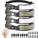 LUMPRO 300Ft Beam Headlamp – Job-Site Headlight with 6 Lighting Modes for Renovation, Inspection, and Mechanical Work
