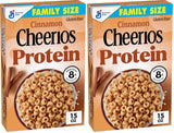 Cheerios Protein Cereal, Cinnamon – Pantry Staple Cereal to Power Study and Work Mornings, 15 oz Box
