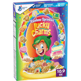 Lucky Charms Marshmallow Birthday Cake Cereal with Confetti Sprinkles – Care Package Treat and Grandparent Gift for Grandchildren, 10.9 oz