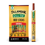 Tillamook Country Smoker Hardwood-Smoked Beef Sticks – Whole30 Approved Protein for Mindful Snacking, Original 8-Pack