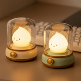 Portable Kerosene Night Light for Children – Rechargeable Flame Effect Lamp for Nursery Reading and Diaper Changes, Dimmable Warm Light