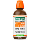 TheraBreath Whitening Oral Rinse – Gentle Vegan Mouthwash with Fractionated Coconut Oil for Evening Wind-Down and Oral Wellness, 16 Fl Oz