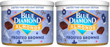 Blue Diamond Almonds Frosted Brownie Holiday Snack Nuts, Pack of 2, 6 oz Resealable Cans – Shareable Family Snack for Road Trips and Weekend Movie Bowls