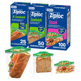 Ziploc 635 Pack for Efficient Meal Prep, Bulk Pantry Stocking, and On-the-Go Packing