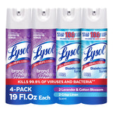 Lysol Disinfectant Spray – Safer Than Harsh Bleach for Kitchens, Bathrooms, and Nurseries, Kills 99.9% of Germs