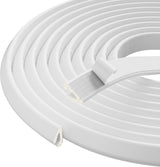 FoamGuard Thin Foam Door Seal – Entryway Frame Gap Cover for Polished Home Aesthetic, Paintable Look in White Black Brown