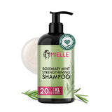 Mielle Organics Rosemary Mint Biotin Shampoo – Cruelty-Free Organic Formula Shampoo Safe for the Whole Family Shower, 12 oz