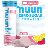 Nuun Zero Sugar Hydration Electrolyte Tablets – Desk-Day Focus Hydration for Remote Professionals, Sugar-Free Electrolyte Boost