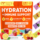 Venture Pal 2-in-1 Electrolyte + Immune Powder Sticks – Mindful Hydration Support for Wellness Enthusiasts, with Probiotics & 6 Vitamins
