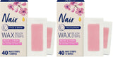 Nair Dermatologist-Tested Wax Strips – Mindful Beauty Ritual with Calming Extracts, 40 Count