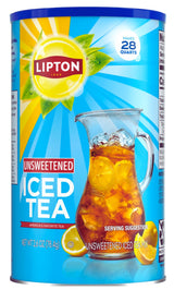 Lipton Unsweetened Iced Tea Mix – Fast-Prep Office Drink for Conference Room Refreshment Service