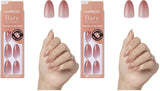KISS imPRESS No Glue Press On Nails – Serenity Medium Pink for the Curated Vanity, Crafted Almond Nude Manicure