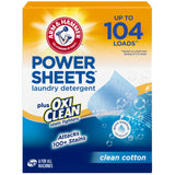 ARM & HAMMER OxiClean Laundry Sheets – Family-Friendly Detergent for Kids' Clothes, Towels, and Everyday Messes