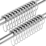 Amazer Bathroom Hooks – Less Is More Shower Curtain Rings, Rust Proof Stainless Steel