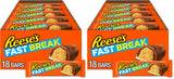 REESE'S FAST BREAK Bulk Candy Pack of 18 – Birthday Party Goody Bag Filler for Children, Gluten Free Reese's Peanut Butter Bars