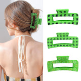 ANBALA St Patricks Day Hair Clips for Girls – Safe Lightweight Shamrock Claws for School Parties