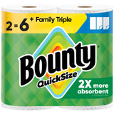 Bounty 2X Absorbent Paper Towels for Less-is-More Living, Fewer Sheets Per Mess for Reduced Waste