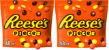 REESE'S PIECES Peanut Butter Crunchy Shell Candy 48 oz – Valentine's Day and Easter Candy Gift Basket Staple