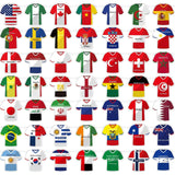 Soccer Country Garland – Playroom and Bedroom Wall Hanging for the Young Football Fan, 49 Country Flags