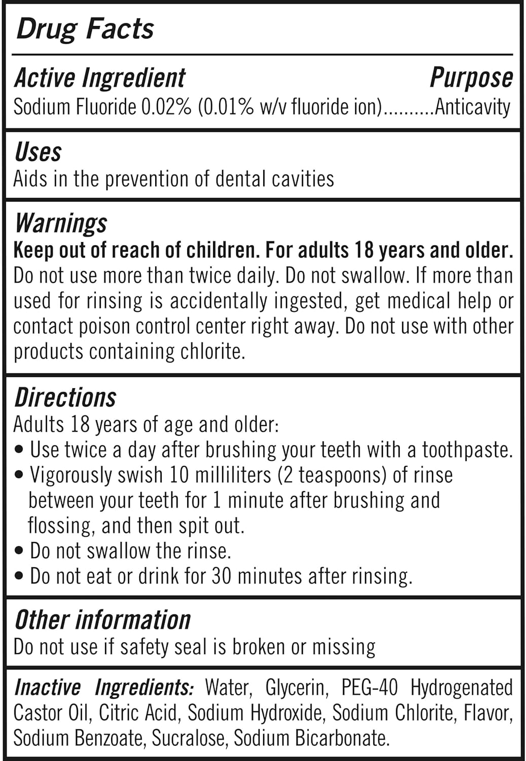 TheraBreath Mouthwash 6-in-1, Travel-Size Compatible Fluoride Rinse for Office and Gym Bags, 2 Pack