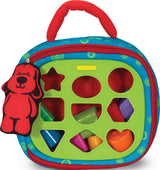 Melissa & Doug K's Kids Take-Along Shape Sorter – One-Piece Activity Mat and Carry Bag to Replace Loose Toy Bins
