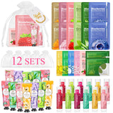 LUXCREST Bulk Spa Gift Set for Her – Pre-Wrapped Bridesmaid Thank-You Gifts with Organza Bags and Greeting Cards