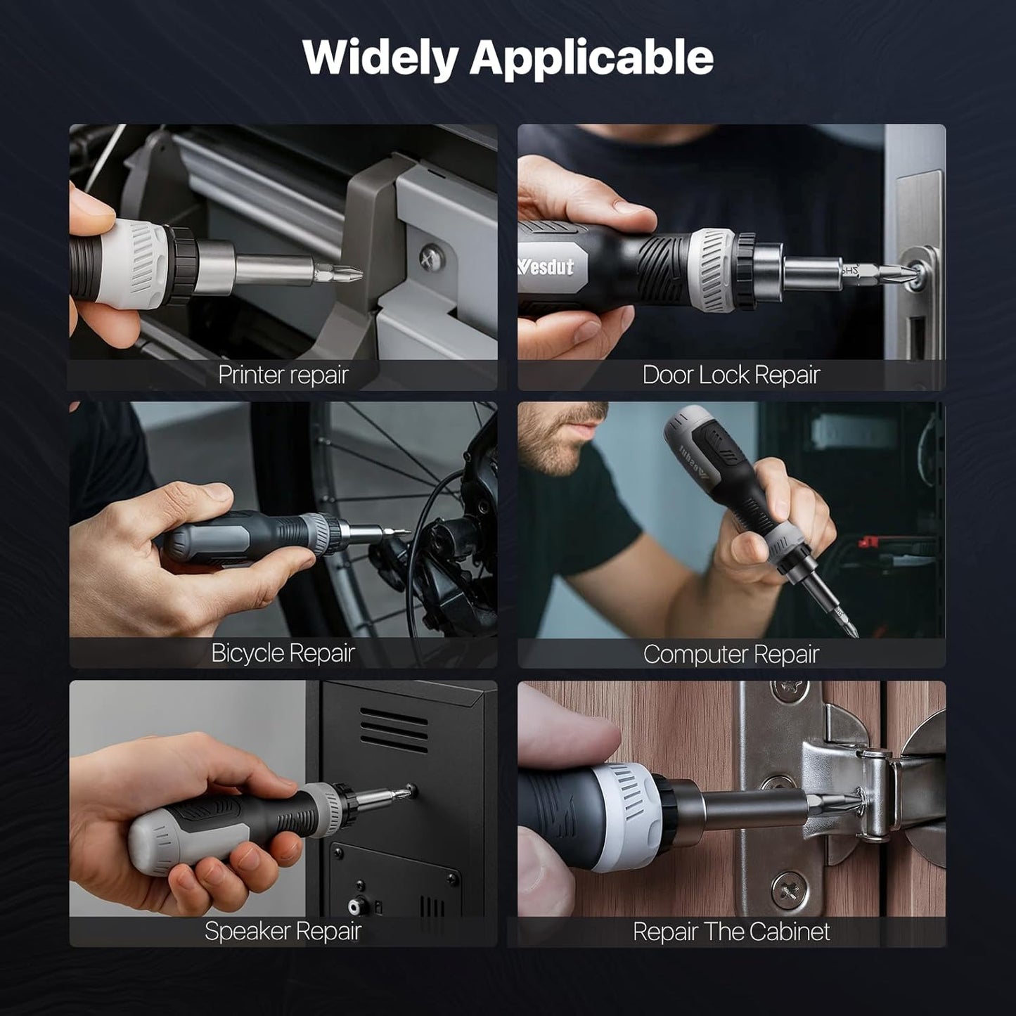 Wesdut 13-in-1 Screwdriver Kit – Keep One Tool at the Workbench, Swap Bits for the Job