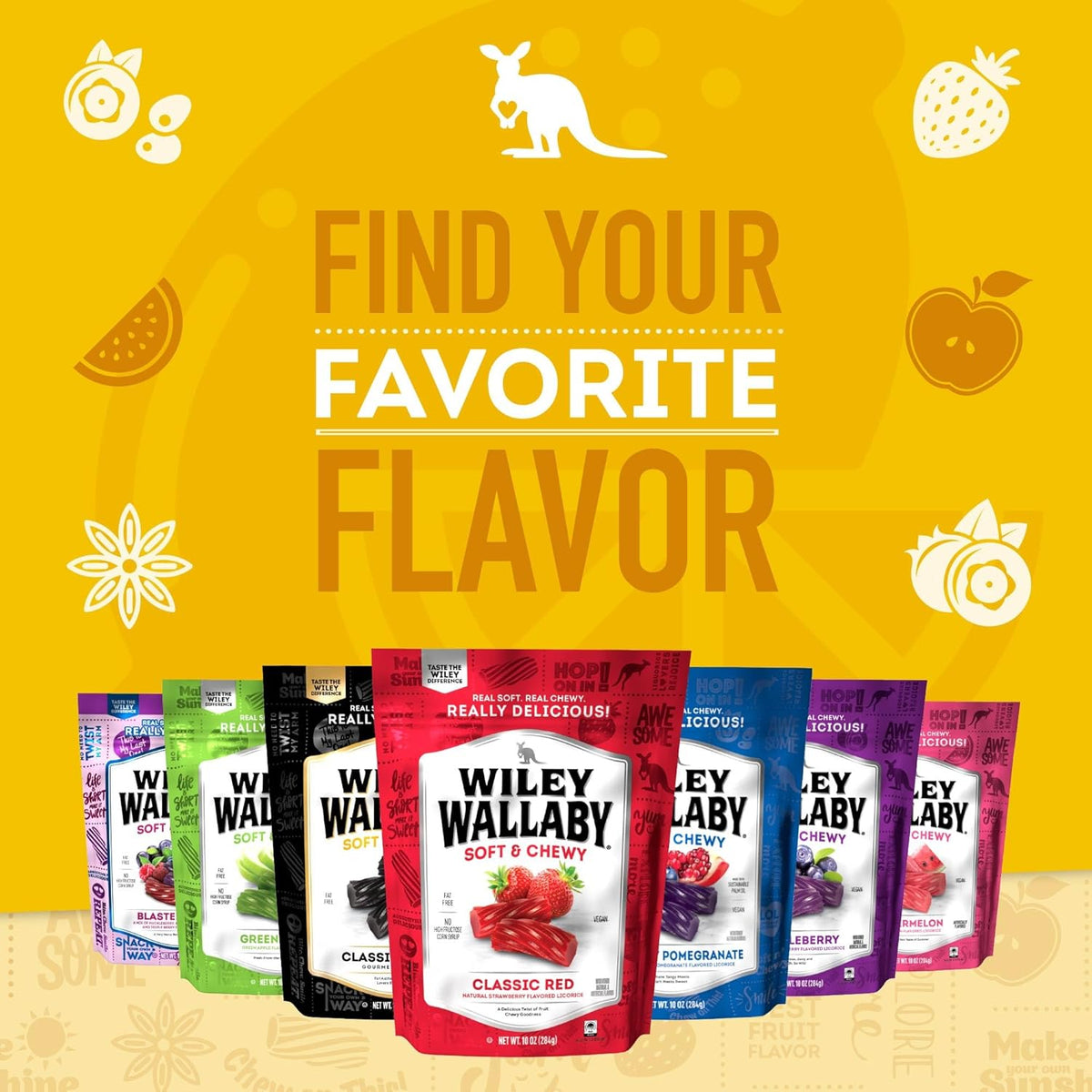 Wiley Wallaby Licorice – Lower-Sugar Lemonade Twists for Lunchboxes, Playdates, and Road Trips