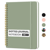 A5 Lined Hardcover Spiral Journal – Understated Notebook for Less-is-More Desk Aesthetic and Daily Journaling