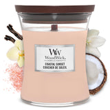 WoodWick Cashmere Candle – Entryway Console Accent, Refillable Glass Vessel with Crackling Wick