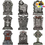 JOYIN Reusable Halloween Tombstones with Stakes – Thoughtful Gift for Hosts Who Throw Annual Halloween Parties