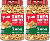 Fisher Premium Whole Cashews, Reusable 24-Ounce Pantry Jar for Health-Conscious Daily Snacking