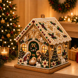 Dimensional Diamond Painting House – Festive Home Decor for Mantels, Bookshelves, and Office Spaces