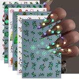 Halloween Nail Art Stickers 3D Pumpkin Ghost Set – Spooky Stocking Stuffer Gift for Teen Girls and Nail Art Lovers