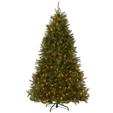 National Tree Company 7.5ft Pre-Lit Dunhill Fir Artificial Christmas Tree – Clean-Line Holiday Centerpiece for Uncluttered Spaces