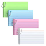 ColorStudy Child-Friendly Index Cards 3x5 Inch – Bright 5-Color Notecards for Backpack and Lunchbox Notes, 250 Count