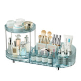LuxeLume Vanity Co. See-At-A-Glance Beauty Holder – Time-Saving Vanity Setup, Rotating Perfume & Brush Organizer for Faster Get-Ready Flow