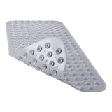 YINENN Shower Safety Mat for Elderly and Mobility Recovery, 40x16 Inch Non Slip Tub Mat with 200 Suction Cups and Mildew-Resistant Drain Holes