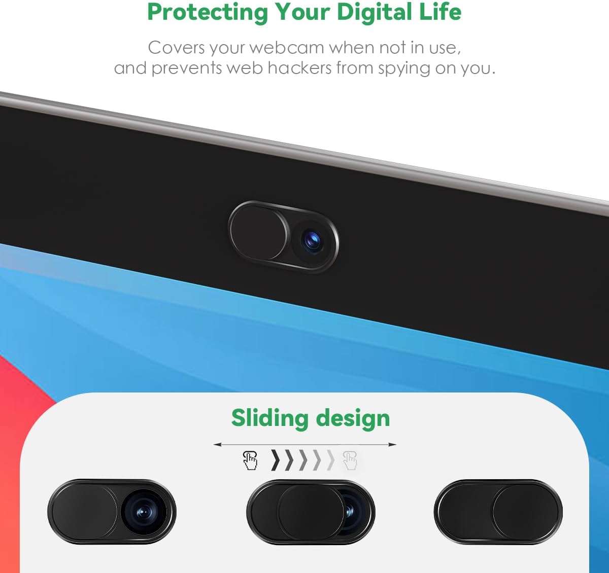 CloudValley Laptop Camera Cover Slide – Practical Gift for Remote Workers and Students
