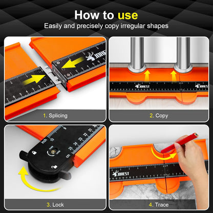 0.05-inch thin steel blade for precise contour capture