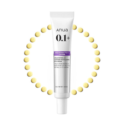 0.1% retinol tm for visible reduction of fine lines and dark circles